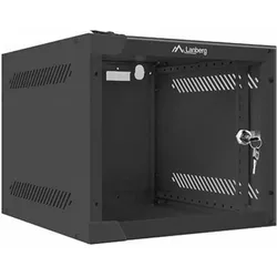 Lanberg WF10-2304-10B (4 HE, 10 Zoll Rack), Serverschrank, Schwarz