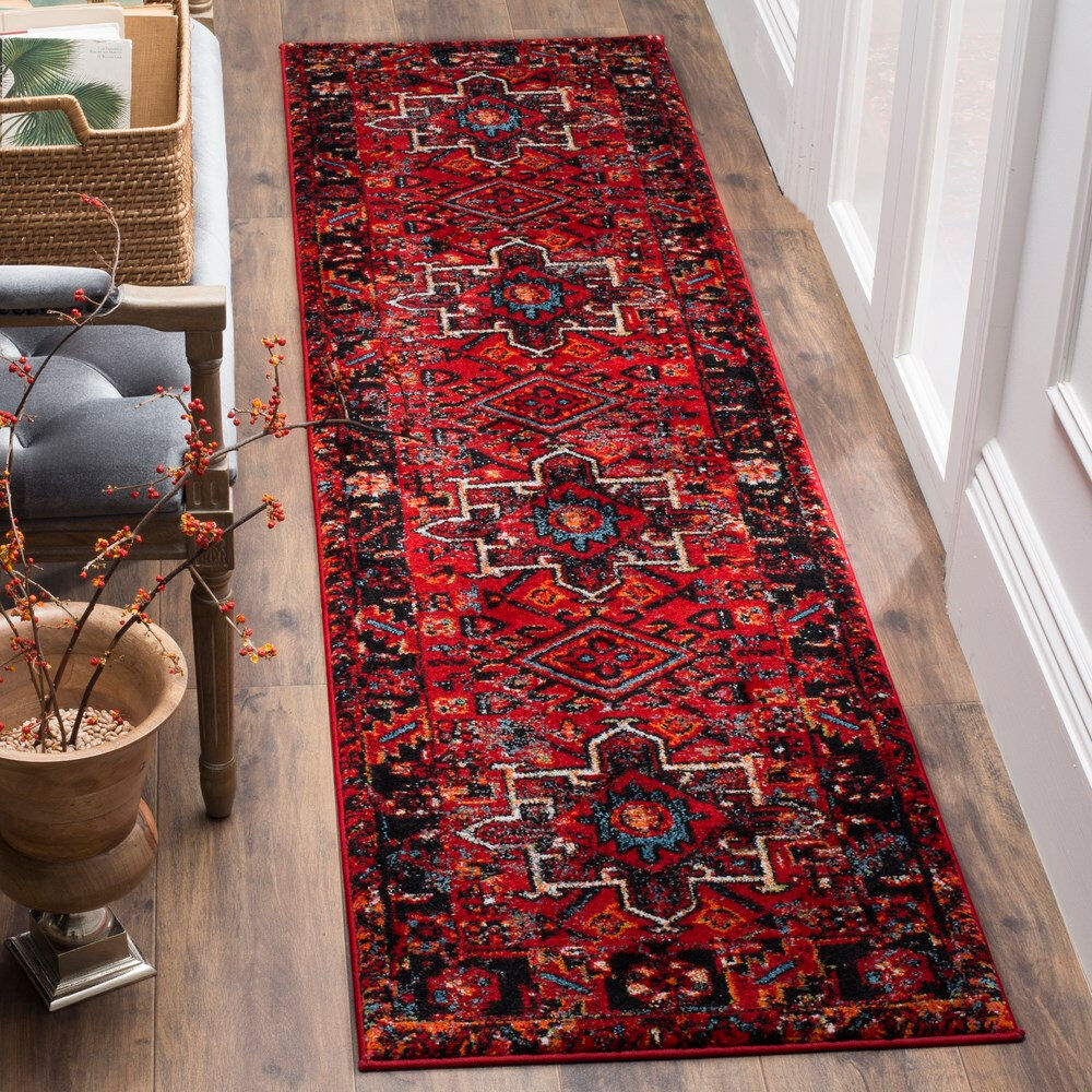 Langley Street Kristina Moroccan Area Rug Red Runner 69 x 305 cm