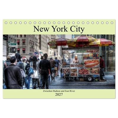 New York City - Zwischen Hudson und East River (Tischkalender 2027 DIN A5 quer), CALVENDO Monatskalender