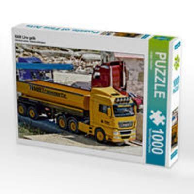 CALVENDO Puzzle MAN Lkw gelb 1000 Teile Lege-Größe 64 x 48 cm Foto-Puzzle Bild von Geiger Günther