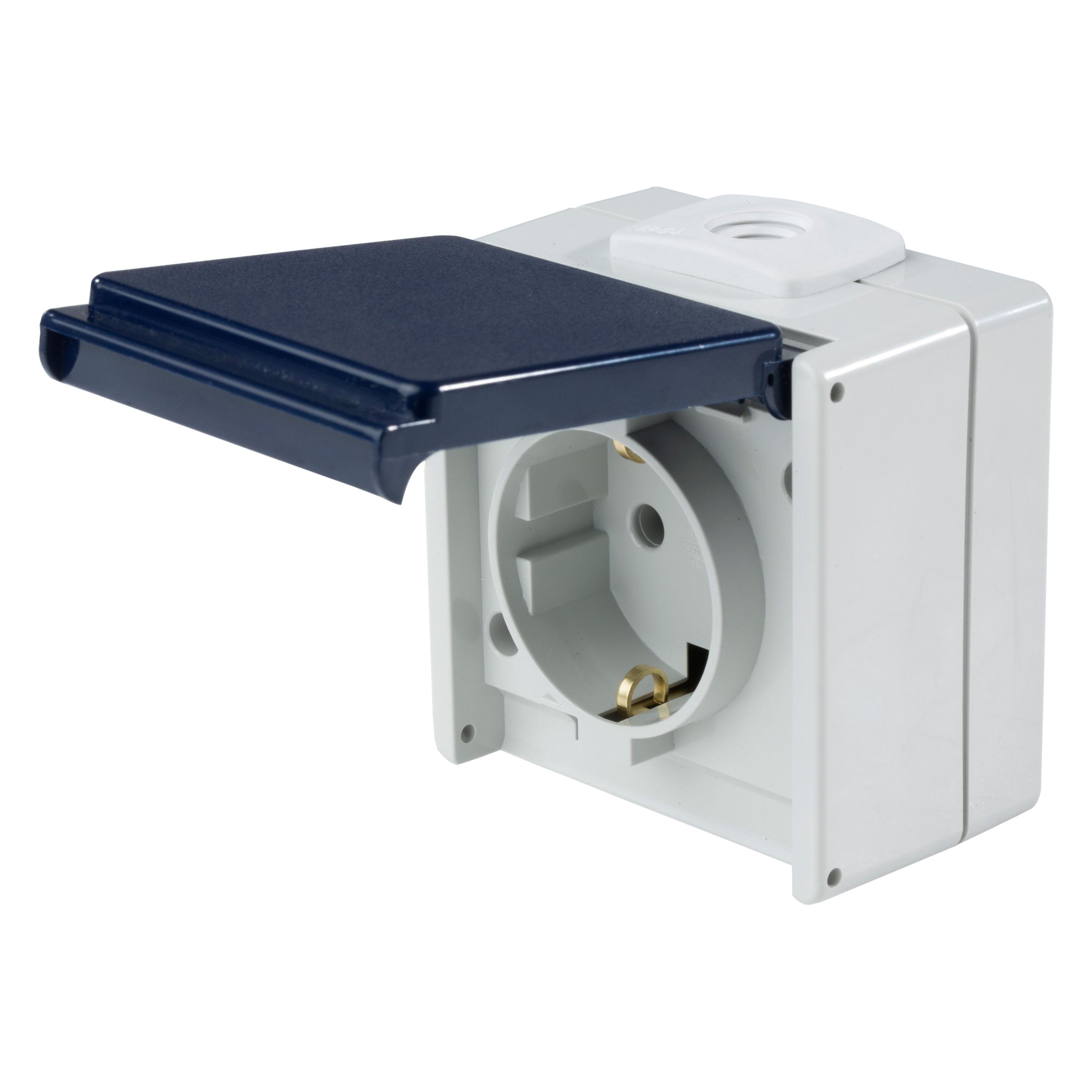 As - Schwabe Aufputz-Steckdose (62460)