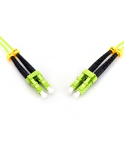 DIGITUS LWL Multimode Patchkabel LC / bis Multi-Mode M 10 m Glasfaser 50/125 Mikrometer OM5 halogenfrei Spring Green (DK-2533-10-5)