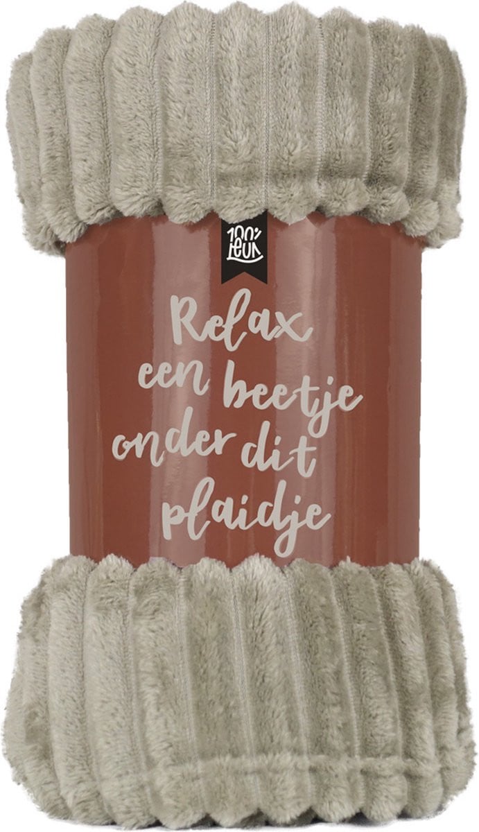 100%LEUK Plaid voor volwassenen