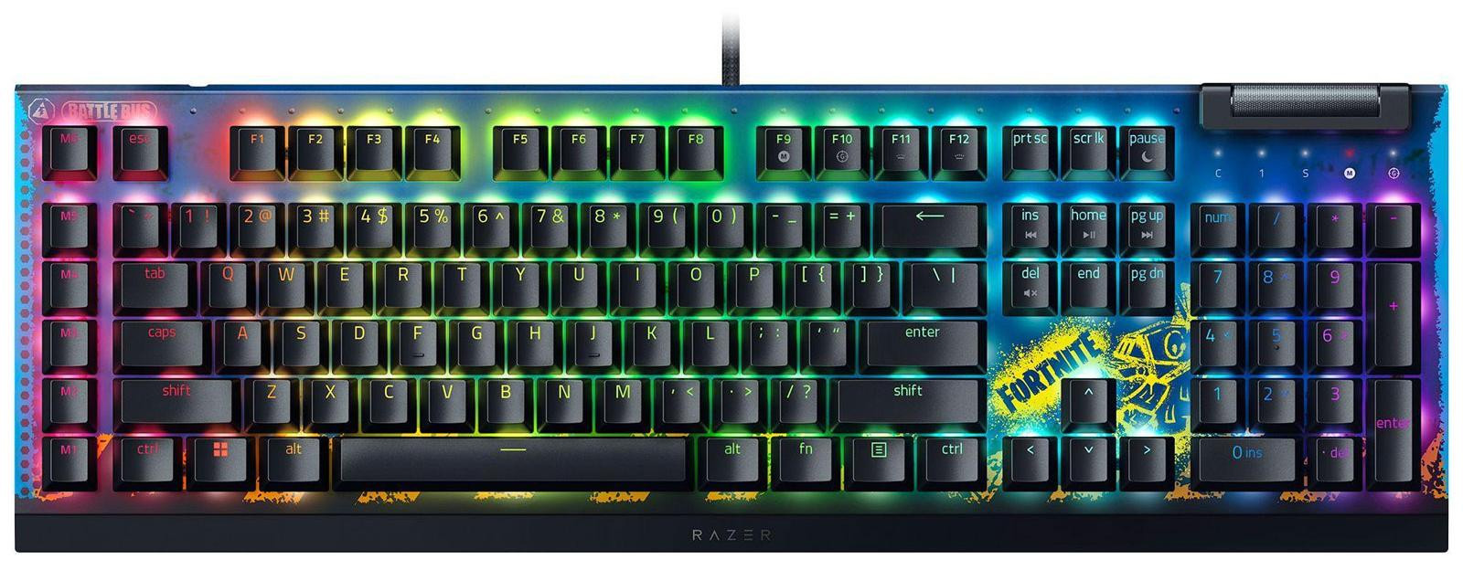 Razer BlackWidow V4 X mechanisch toetsenbord met gele schakelaars
