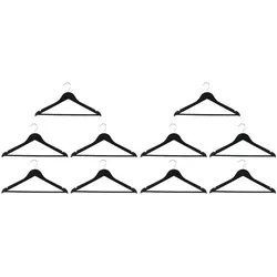 alpina, Kleiderbügel, Kleiderbügel Holz 10er Set schwarz (10x)