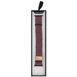 Neues GlacierX Geflochtenes Magnetverschluss Vintage Mauve Armband für Apple Watch 38/40/41mm Malve