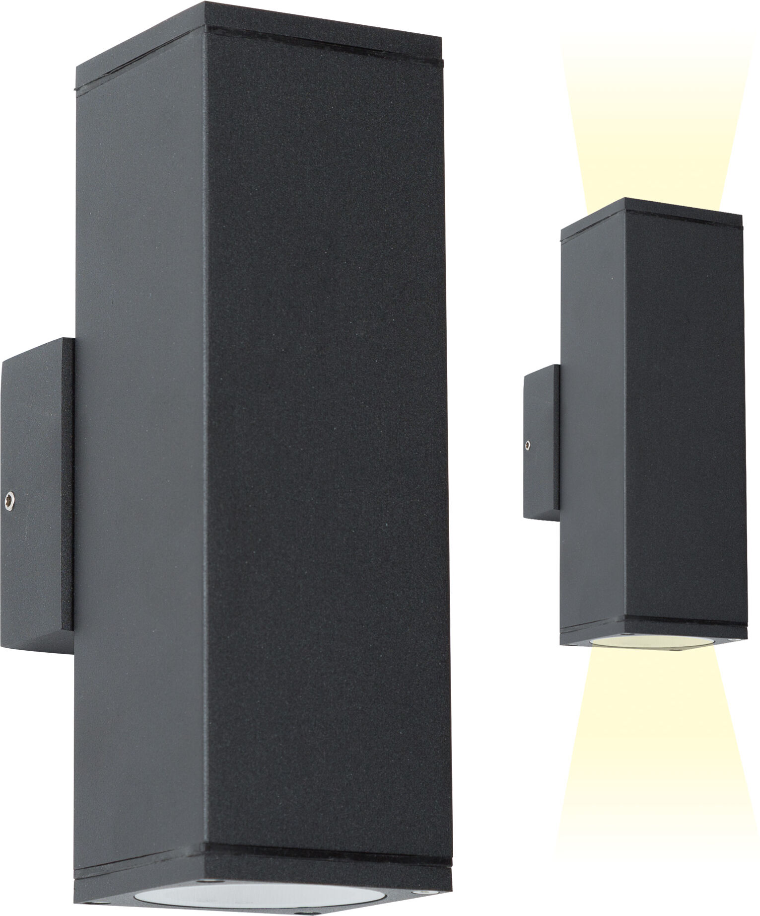 KS Verlichting Wandspot Kevin Up en Down Zwart met Smart WIFI LED