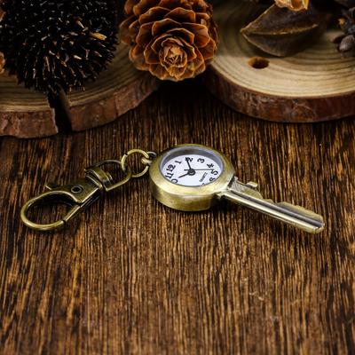 ModernMart Vintage Antique Copper Pocket Watch Keychain Necklace Quartz Timepiece Vintage Antique Copper Pocket Watch Keychain Necklace Quartz Timepiece