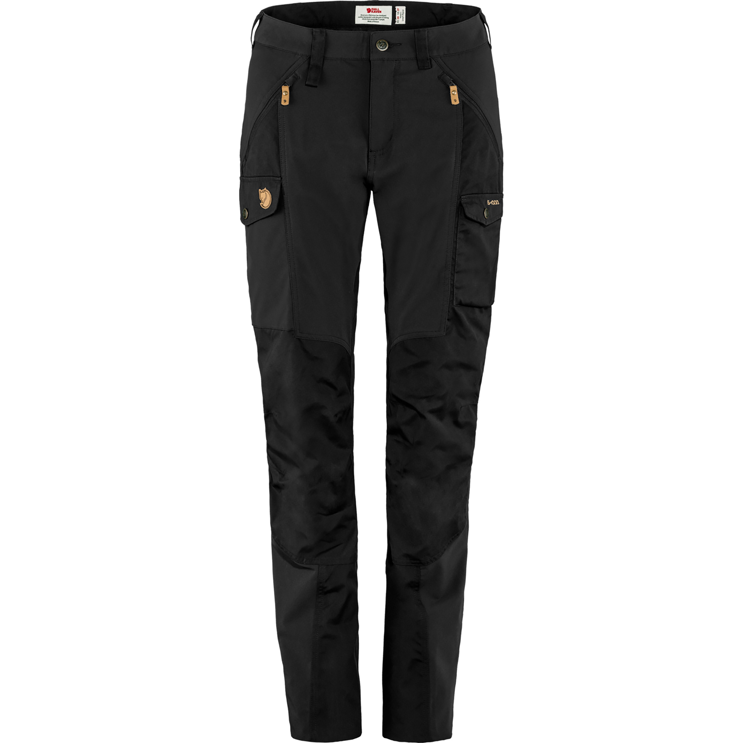 Fjällräven Nikka Curved Hose Damen Wanderhose schwarz Größe S Camping Widerstandsfähig Wasserabweisend