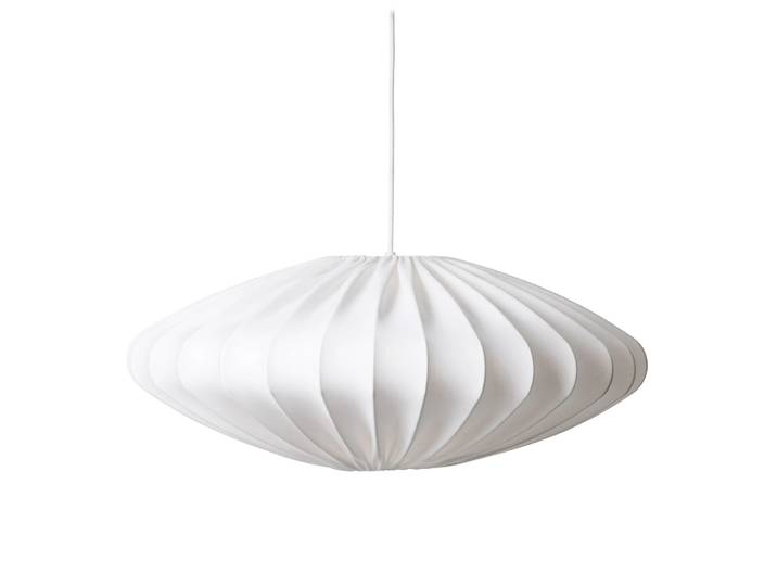 Watt & Veke Ellipse Lampenschirm 65cm Baumwolle Weiß