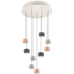 Musterring Leuchten LED-Pendelleuchte Cannon Alu, Eisen, Stahl & Metall Bunt