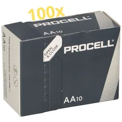 100x Procell (ehemals Duracell) MN1500 100er Karton AA LR06 Mignon