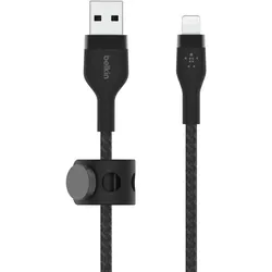 Belkin BoostCharge Pro Flex USB-A Kabel mit Lightning Connector (1 m, schwarz)