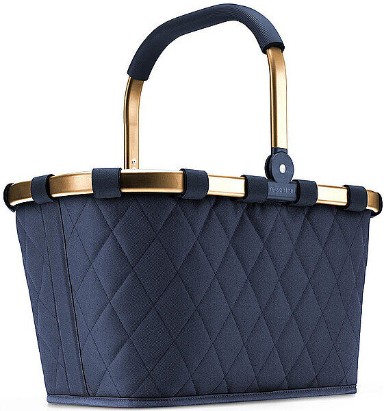 REISENTHEL Carrybag Rhombus Midnight Gold dunkelblau B