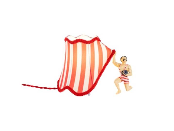 Seletti LAMPADA CIRCUS BRUNO 15073 RED CIRRUS Seletti Circus Bruno Lampada da Tavolo di Design Uto BalmoralLa lampada da tavolo Circus Bruno della collezione Seletti t