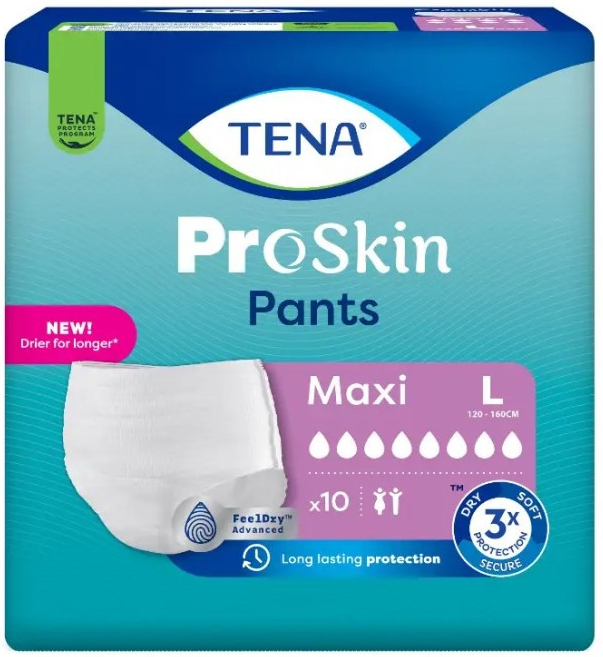 Tena Proskin Pants Maxi Large - 4 paquets de 10 protections
