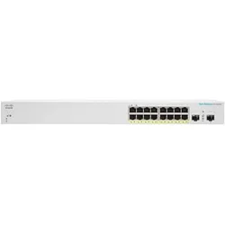 Cisco PoE+ Switch CBS220-16P-2G 18 Port (18 Ports), Netzwerk Switch, Grau, Weiss