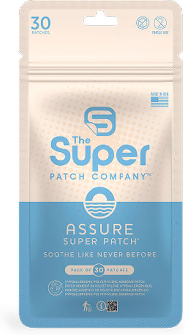 Assure Super Patch - Pacote de 30 parches. Tecnologia vibrotáctil VTT 2.0 para ajudar a reduzir as náuseas e o mal-estar por movimento