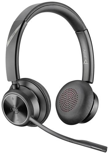 HP Poly Savi 7320 Stereo DECT On Ear Kopfhörer DECT Stereo Schwarz Lautstärkeregelung, Mikrofon-Stummschaltung Computer