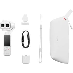 DJI Osmo Pocket 4P Standard Combo Pearl White Action-Cam, 4K/240fps, 37 MP, 90° Weitwinkel, WLAN, Bluetooth
