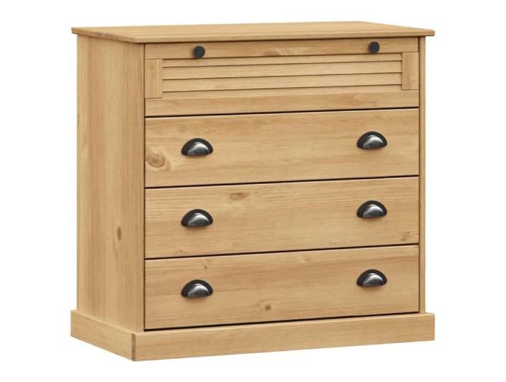 Commode - ESTINK - VIGO - Bois massif de pin - 4 tiroirs - 80x40x76 cm