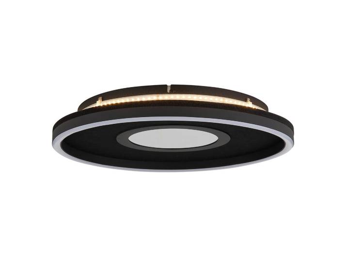 Led-Deckenleuchte Emory, Schwarz, Weiß, Transparent, Metall, Kunststoff, rund, 6.3 cm, CE, Lampen & Leuchten, LED Beleuchtung, LED-Deckenleuchten