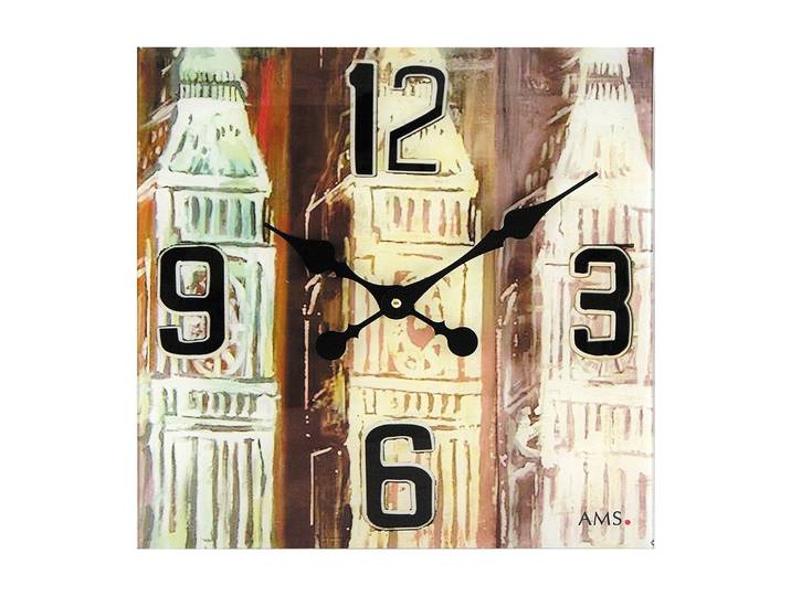 Horloge murale Birri Verre / Matière plastique 40 x 40 x 3cm Multicolore