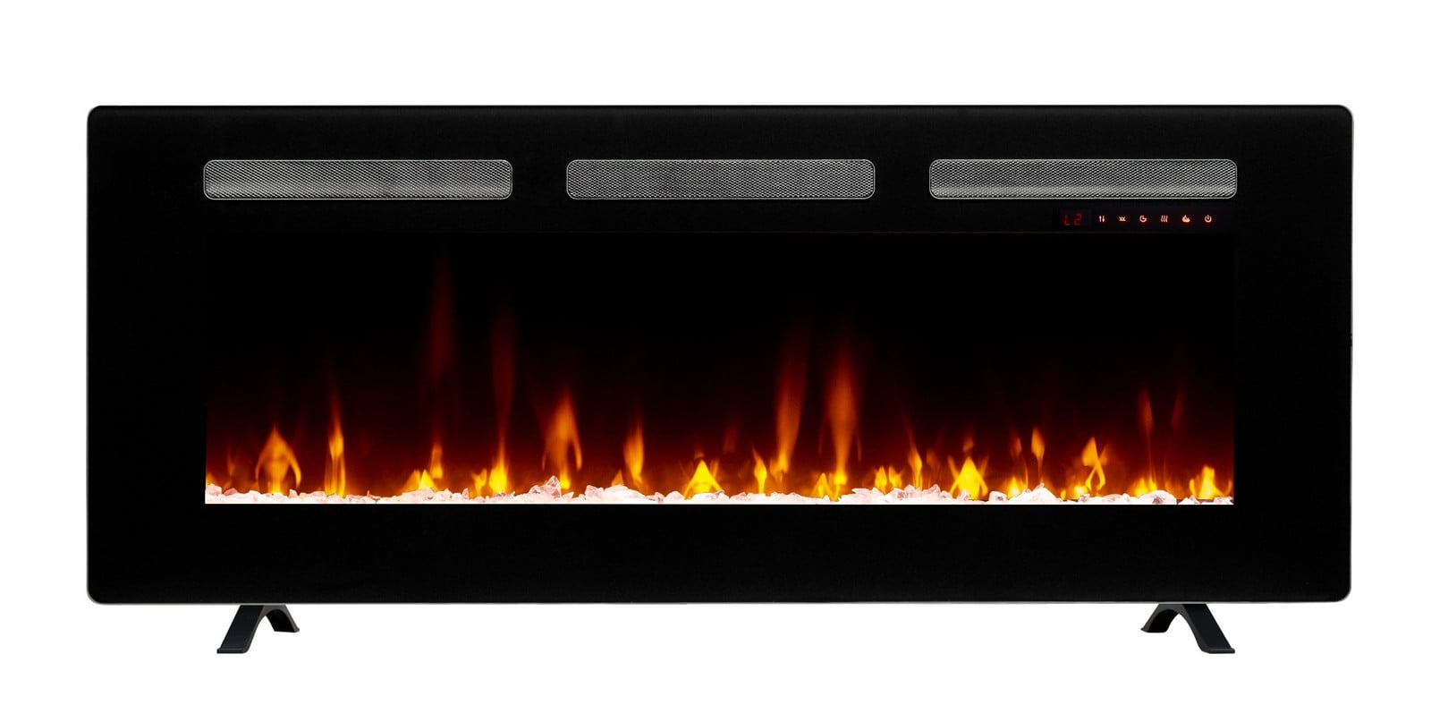 Dimplex Sierra Optiflame TV-mediamuur elektrische haard met 48 inch / 121,9 cm scherm, 7 vlamkleuren, 3 decoraties en 1,6 kW verwarming