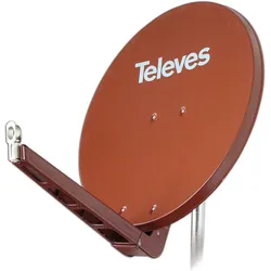 Televes S85QSD-Z (Parabolantenne, 39.50 dB), SAT Spiegel + SAT Antennen, Rot