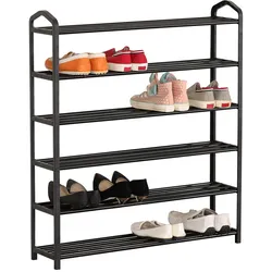 HTI-Living Schuhregal 6 Ebenen Lena Schwarz