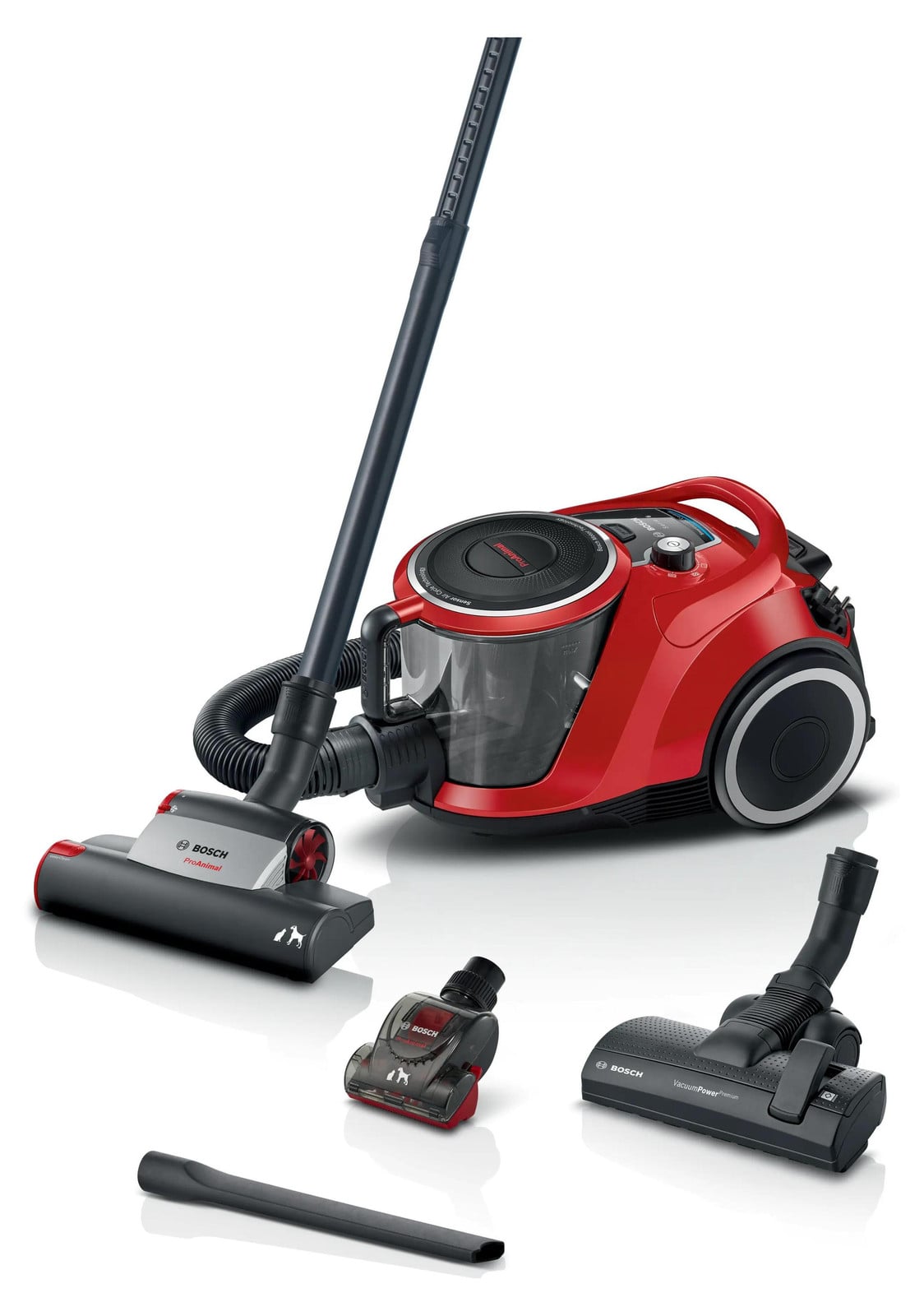 Bosch Serie 6 ProAnimal BGC41PET Bagless Stofzuiger Rood/Zwart