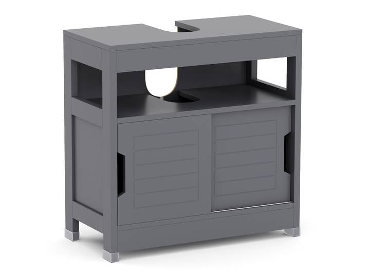 Waschbeckenunterschrank FORTUNA 60 x 30 x 60 cm anthrazit