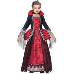 Widmann VAMPIRESS (dress with crinoline underskirt, choker with gem), 116/4-5 Jahre (116)
