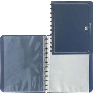 Oxford Sichtbuch 100205608 manageMe!, aus PP, A4, mit 25 Hüllen, erweiterbar, mit vario-zipp-Prinzip, blau