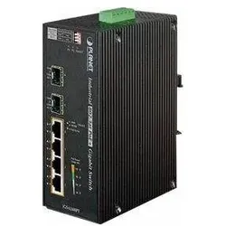 Planet IGS-624HPT Switch (6 Ports), Netzwerk Switch, Blau