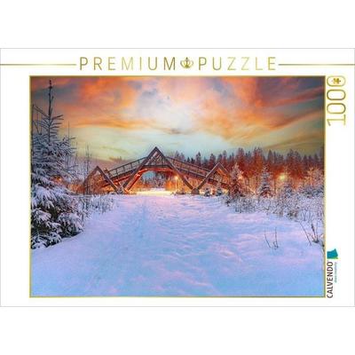CALVENDO Puzzle Langlaufloipe MühlleithenEin Motiv aus dem Kalender Vogtland in all seiner Vielfalt | 1000 Teile Lege-Größe 64x48cm Foto-Puzzle für