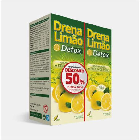 CHI® DRENA LIMAO DETOX 2x500ml 50% DESC 2ª EMBALAGEM