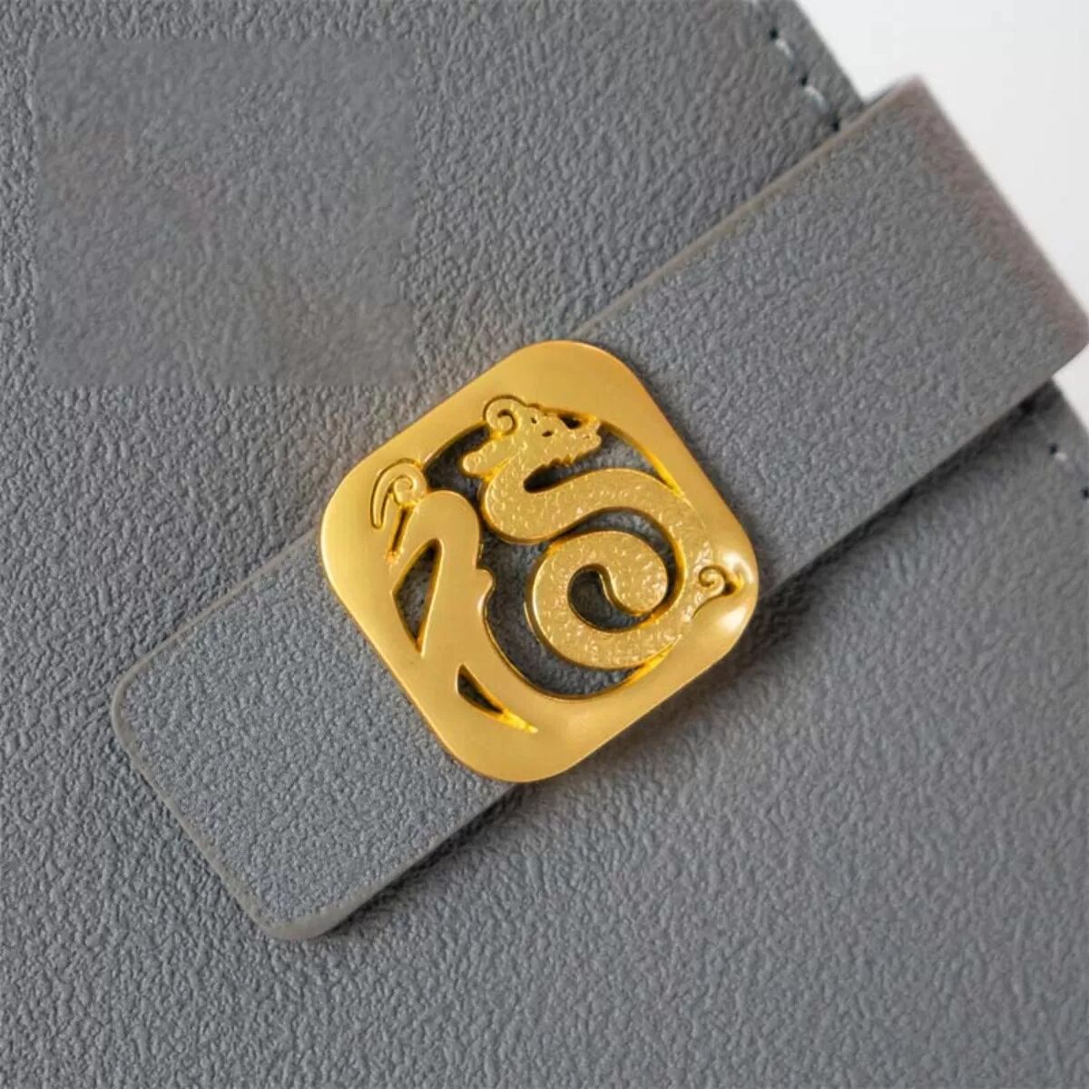INF Carnet A5 Épais en Cuir PU avec Fermoir Magnétique et Porte-Stylo Gris