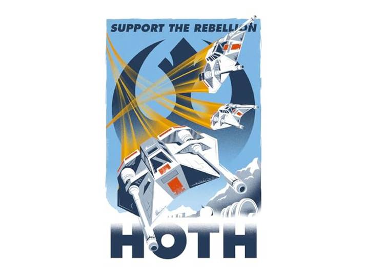 Komar Wandbild - Star Wars Hoth Temporary Headquarter - Größe 30 x 40 cm - Ohne Rahmen - Poster, Kunstdruck, Kinderzimmer, Wanddekoration