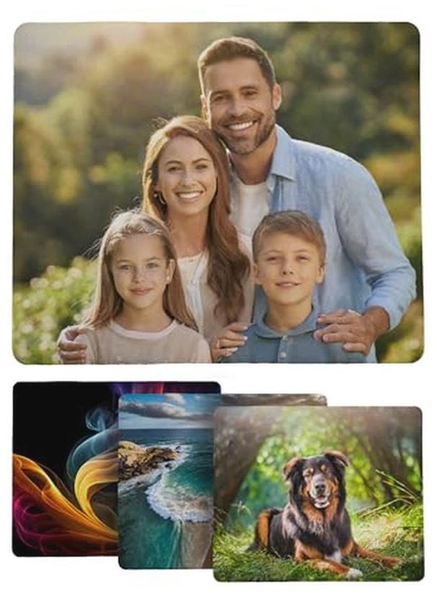 Gepersonaliseerde antislip muismat met eigen foto