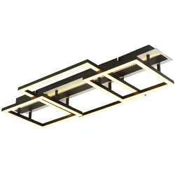 Globo Lighting Deckenleuchte   ¦ schwarz ¦ Maße (cm): B: 33 H: 9