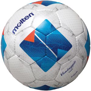 Molten Fußball Futsalball Vantaggio F9N4800, FIFA Quality Pro, Größe 4, 430 Gramm, weiß/blau, Futsalball