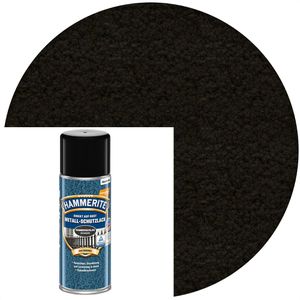 Hammerite Rostschutzfarbe Metall-Schutzlack, Spray, Hammerschlag, schwarz, glänzend, 400ml