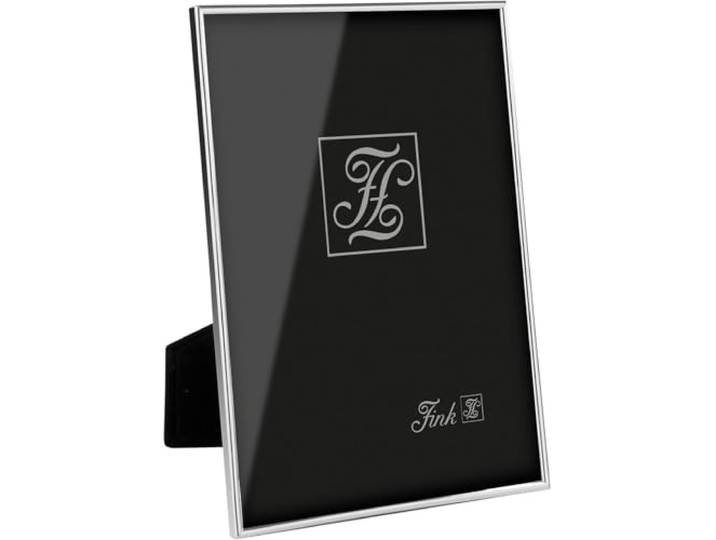 Fink Bilderrahmen 20x25 silber rechteckig – Fotorahmen versilbert anlaufgeschützt – Rückseite Samt - Bilder Rahmen Maße 20,5x23,5 cm – Geschenke für Frauen Hochzeit Geburtstagsgeschenk