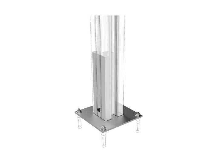Pfostenanker Silver zu Alupfosten DIY