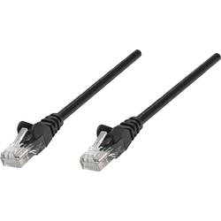 Intellinet 735568 RJ45 Patchkabel CAT 6 S/FTP 5.00 m Schwarz vergoldete Steckkontakte 1 St.