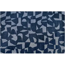 WECONhome Handtuftteppich Ocean State blau multi 110x170 cm