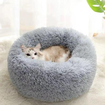 Uplift Essentials Ultra Soft Semi Enclosed Plush Shell Cat Nest grey xl