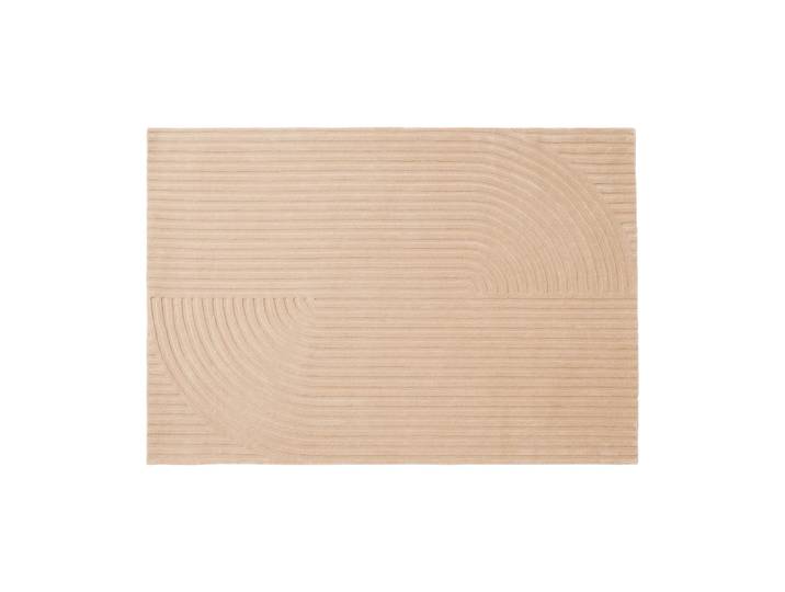 Muuto Relevo Rug Quattro tapis en laine Light rose, 170x240 cm