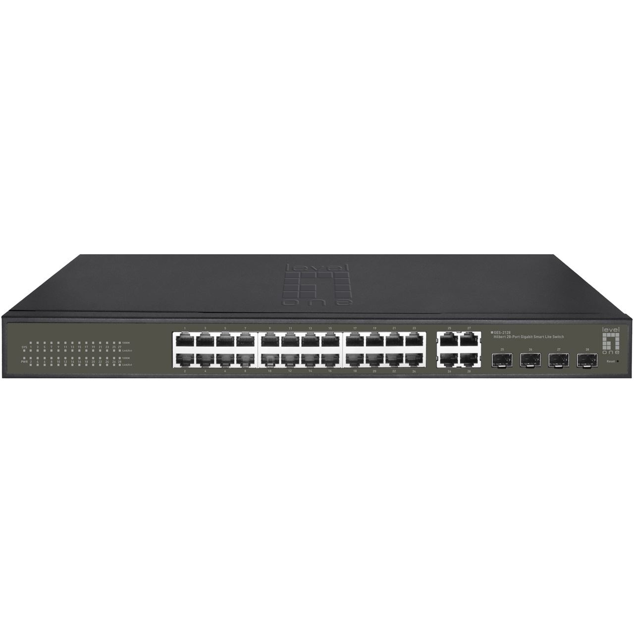 LevelOne Switch 24x GE GES-2128 4xGE 4xGSFP 19" Hilbert